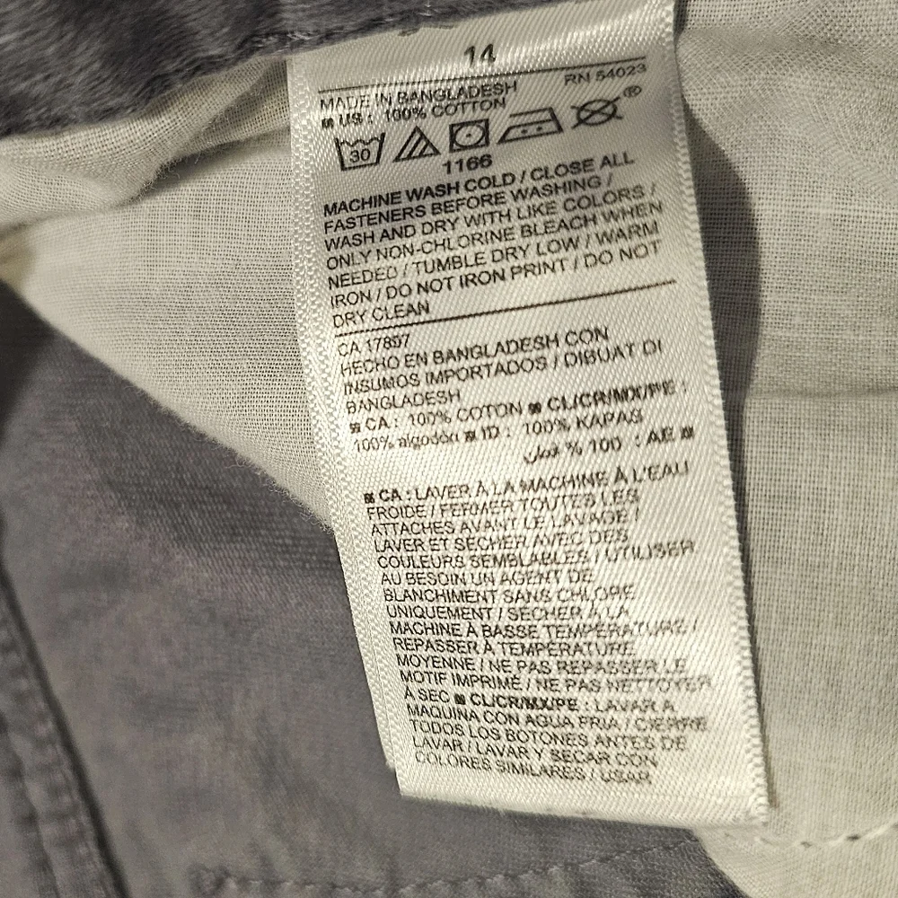 Old Navy Gray Straight-Leg Jeans/Pants- Size 14